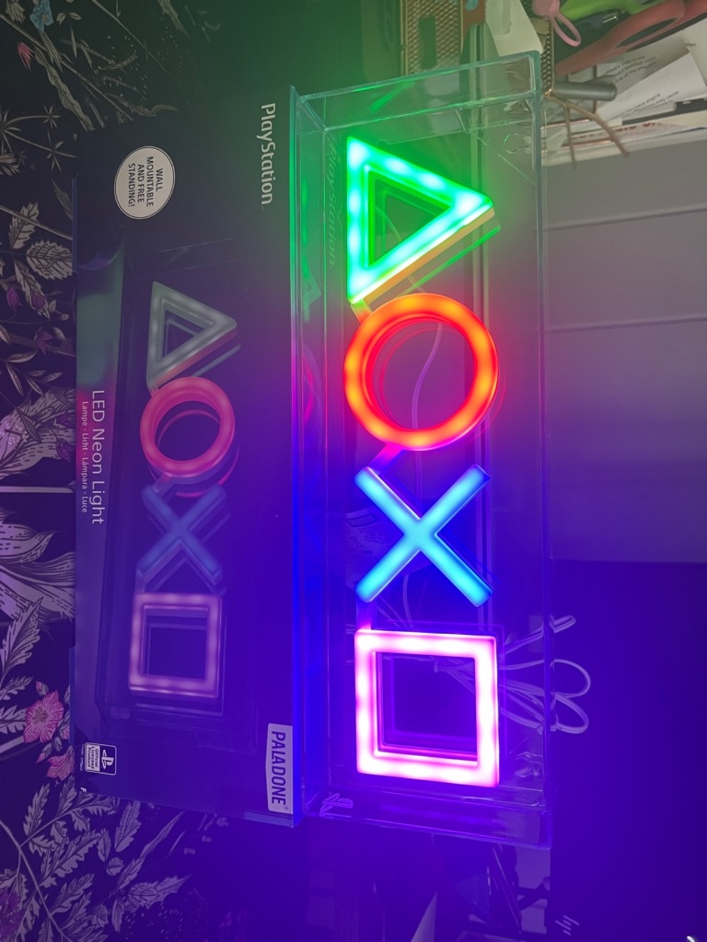Brand new, 2 pack Paladone Sony PlayStation Icons LED Neon Light - Multicolor - Picture 4 of 8